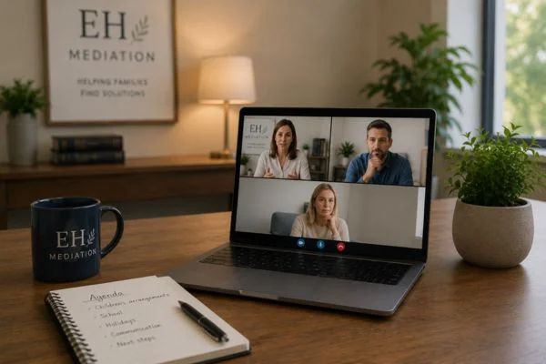 child access mediation Nantwich online meeting.