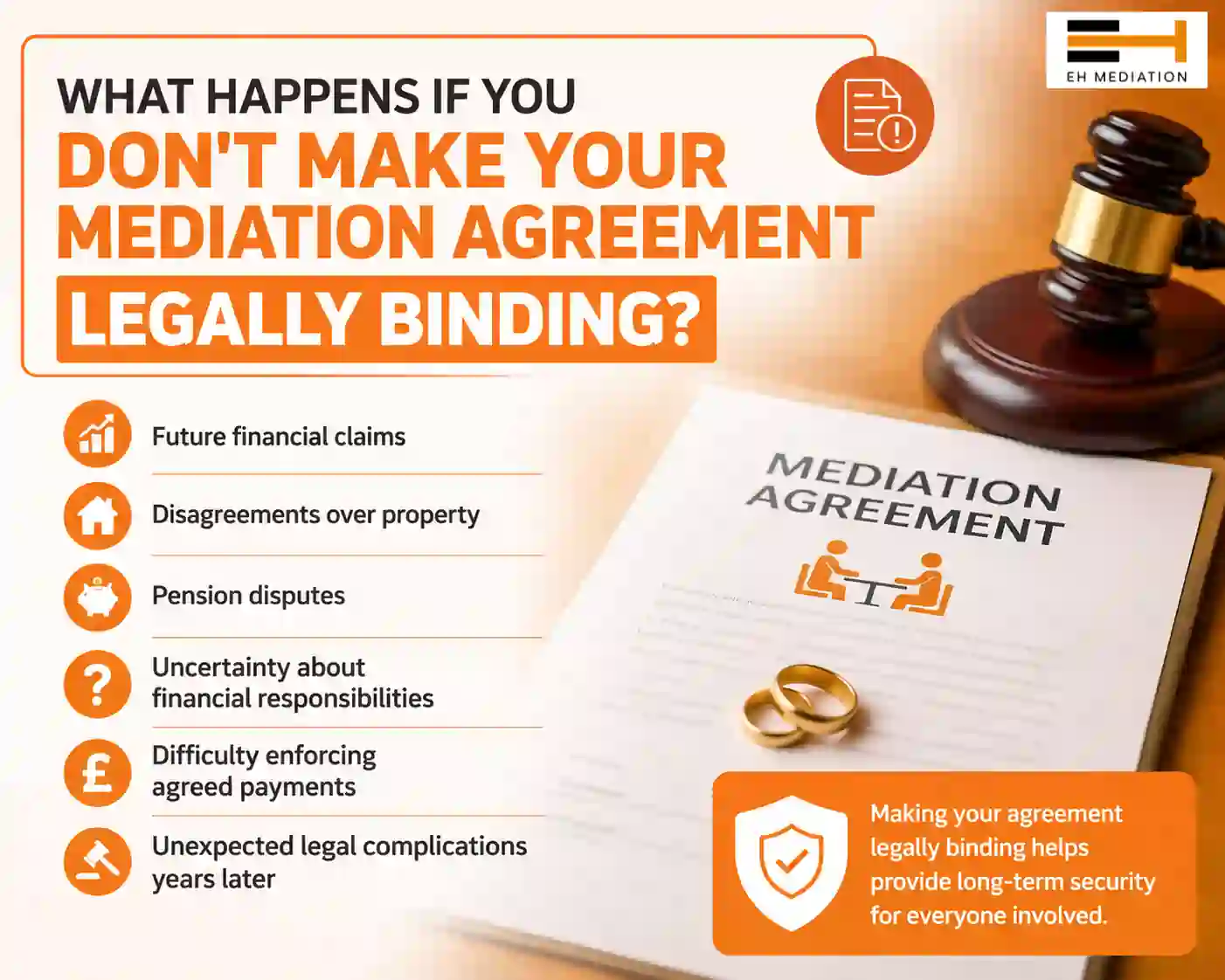 What Happens If You Don't Make Your Mediation Agreement Legally Binding Nantwich?